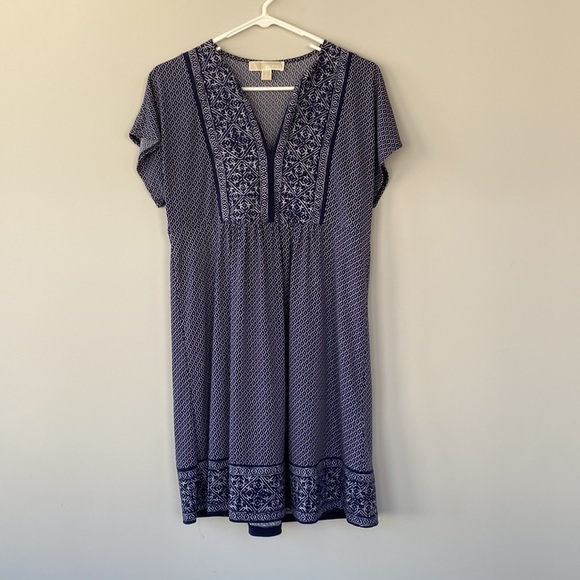 Michael Michael Kors True Blue Flutter Short Sleeve Dress Size P / XS - Picture 2 of 7